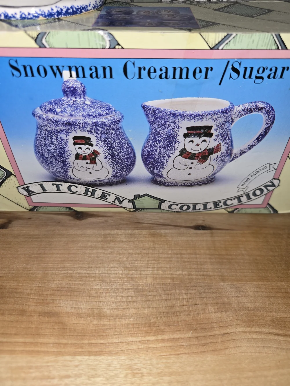 Youngs 1996 Snowman Creamer and Sugar Set